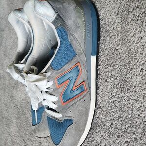New Balance M996CSBO Retro Ski Grey/Blue/White/Orange- Men’s Size 10